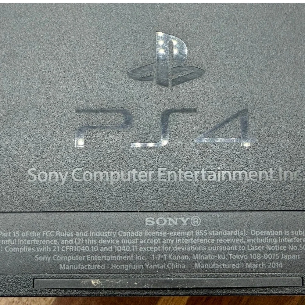 Untested Sony PS4 Console Jet Black Model CUH-1001A 500GB Original Style